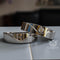 0.16ct Brilliant Diamond Gold His & Hers Wedding Bands - 01BU02